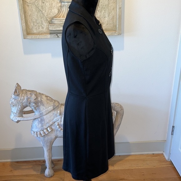 LOFT black double breasted sleeveless dress Sz 4 - Picture 5 of 5